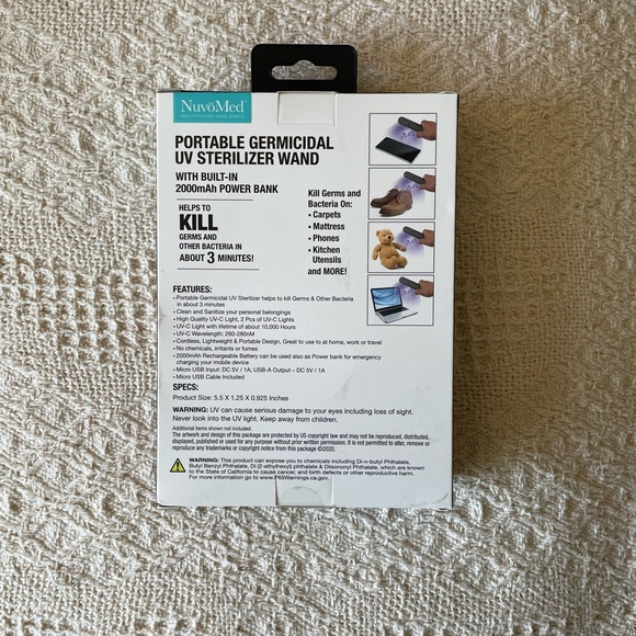 Portable germicidal UV sterilizer wand - Picture 3 of 3